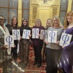 Nurses and midwives at Glasgow City Chambers with their long service awards